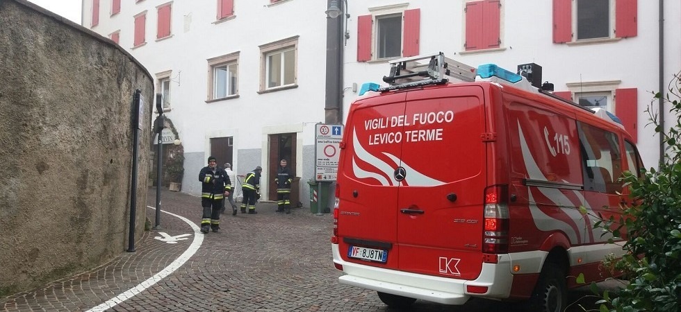 Paura a Levico, allarme per una fuga di gas nel centro del paese